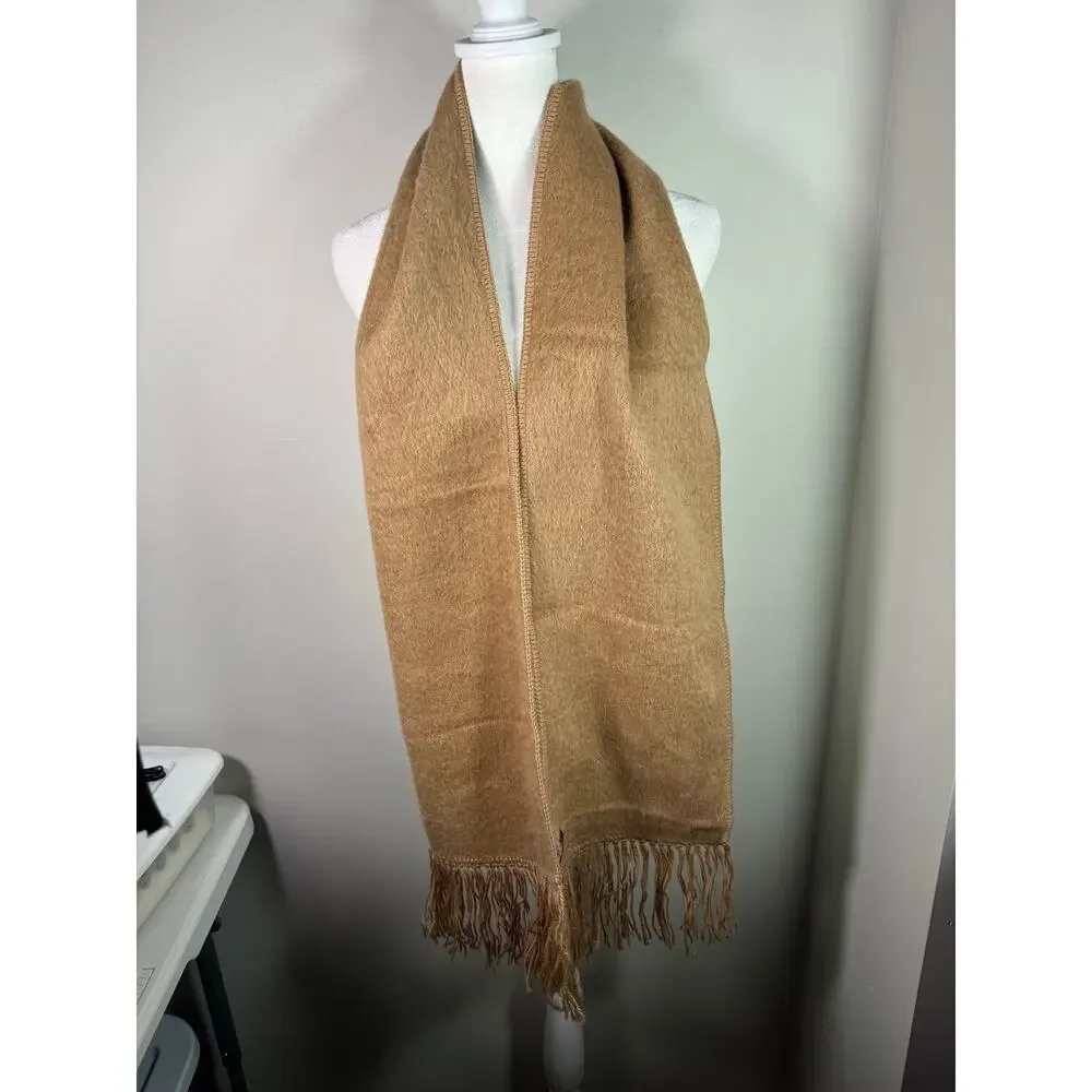 Tan Beige Arte Sania Textil Alpaca Scarf